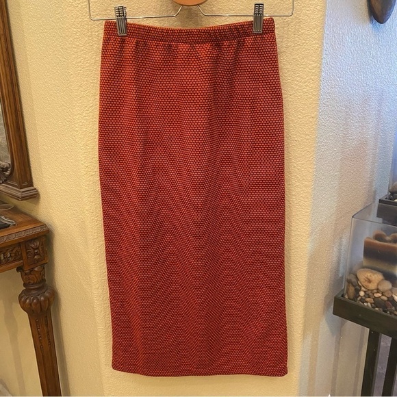 STUSSY Women Orange Pattern Midi Skirt Size XS - Picture 1 of 7